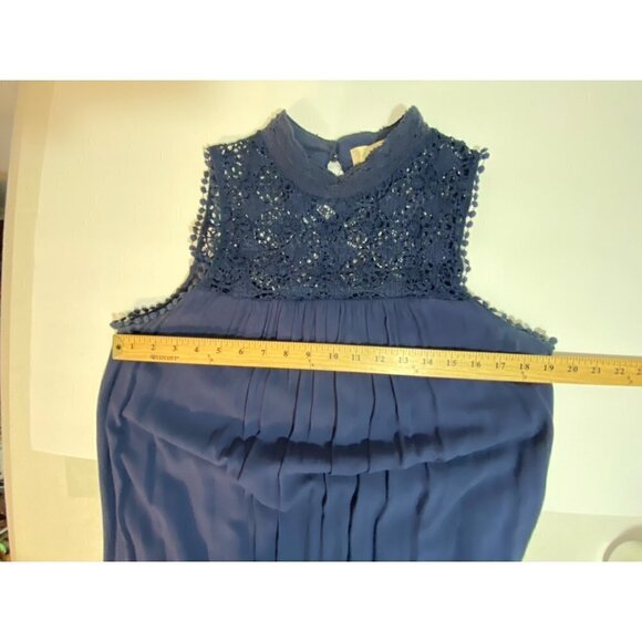 Alter'd State Navy Swing Dress with Crocheted Neckline and Hem Size Medium - Picture 7 of 10